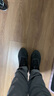 愛步蝶撤柜男鞋戶外休閑鞋透氣網(wǎng)面高幫鞋防滑耐磨厚底舒適運動鞋824294 黑色 41 曬單實拍圖