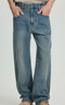ABLE JEANS【寬松直筒褲】男裝水洗寬松版型舒適休閑通勤經(jīng)典牛仔褲男褲子 水洗黃泥藍 31 /32 曬單實(shí)拍圖