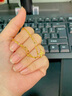 中國黃金（CHINA GOLD）雙層蝴蝶黃金手鏈女999足金手鏈金首飾七夕情人節(jié)禮物送女友老婆 足金蝴蝶手鏈約2.1g【玫瑰禮盒】 曬單實拍圖