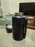 摩飛電器（Morphyrichards）電熱水壺 便攜式燒水壺 家用戶外旅行1L大容量雙層304不銹鋼保溫防燙旅行電水壺電熱水杯MR6061藍 曬單實拍圖