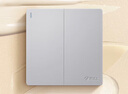 公牛（BULL）開關(guān)插座 G12系列 二開雙控開關(guān) 86型面板G12K212 奶油風(fēng)太空銀 曬單實(shí)拍圖