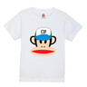 大嘴猴（paul frank）短袖男士華夫格t恤男夏季設計感圓領(lǐng)上衣重磅體恤外套 白色 L 曬單實(shí)拍圖