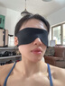 颯望德國眼罩遮光睡眠專用男女緩解眼部疲勞助眠不勒耳掛耳黑眼圈輕薄 【2個裝】黑色【0壓感 不透光】 曬單實拍圖