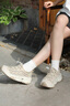 JEEP吉普女鞋運(yùn)動(dòng)鞋女2025夏季新款網(wǎng)面鞋女透氣戶外休閑厚底老爹鞋女 灰色 37 曬單實(shí)拍圖