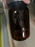 梅森瓶斗草分體蓋玻璃梅森ball masonjar 美式茶色避光棕色罐咖啡 32oz寬口茶色  2只裝 曬單實拍圖