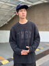 Teenie Weenie Men小熊男裝休閑時尚自然破洞柔軟舒適保暖圓領毛衣 煤灰色 M 曬單實拍圖