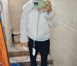 森馬（Semir）羽絨服女冬季拼接毛領(lǐng)大翻領(lǐng)80絨子寬松2025甜美上衣109725113033 曬單實(shí)拍圖