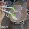 少女心草莓雙耳碗勺湯碗沙拉碗飯碗家用碗高顏值年輕人釉下彩餐具 雙耳碗隨機（1碗1勺） 曬單實(shí)拍圖