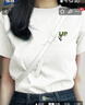 回力墨綠色短袖t恤女2025新款夏季大碼女裝胖mm上衣純棉新中式體恤衫 曬單實(shí)拍圖