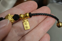 周大福 平安牌國潮足金黃金吊墜(工費120)約1.05g F231849七夕 曬單實拍圖