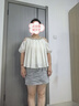 香影度假風(fēng)掛脖露肩上衣女夏2025新款含亞麻釘珠短袖波西米亞小衫 鷺白 M 160/84A/95-110斤 曬單實(shí)拍圖