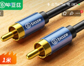 畢亞茲 RCA蓮花頭數字同軸線(xiàn)音頻線(xiàn) 1米 低音炮發(fā)燒級公對公連接轉接線(xiàn) SPDIF音響電視功放75歐視頻線(xiàn)  曬單實(shí)拍圖
