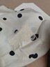 艾詩(shī)迷（AISHIMI）【100%桑蠶絲】法式輕奢品牌真絲睡衣女蕾絲拼接波點(diǎn)家居服襯衫裙 黑白波點(diǎn) 【襯衫裙】 均碼 【建議80-130斤】 曬單實(shí)拍圖