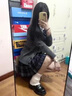 COSMICKISS軟底樂(lè )福鞋女jk單鞋一腳蹬英倫風(fēng)小皮鞋百搭復古配裙瑪麗珍鞋厚底 啞光黑 36 曬單實(shí)拍圖