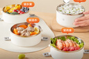 京東京造 飯盒 上班族304不銹鋼便當(dāng)餐盒小學(xué)生可微波爐4層 配勺+保溫袋 曬單實(shí)拍圖