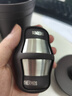 膳魔師（THERMOS）旅行茶具一壺兩杯雙層茶壺茶杯套組便攜水杯隔熱茶旅套裝TCMU-200 霧棕旅行茶具茶葉禮盒套裝 曬單實(shí)拍圖