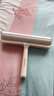 粘毛器滾筒家用撕式衣服清理神器替換卷紙滾刷床上頭發(fā)毛筒滾輪 曲奇色【24CM寬】 奶油風(fēng)手柄+15卷紙（450撕） 曬單實(shí)拍圖