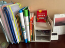 三年二班加大多功能桌面書(shū)立架書(shū)檔桌上書(shū)擋板置物架書(shū)桌書(shū)本收納盒課桌桌邊置物架學(xué)生兒童辦公書(shū)架隔板白 曬單實(shí)拍圖