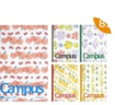 國譽（KOKUYO）日本Campus筆記本學(xué)生用無線膠裝本B5軟抄本迪士尼聯(lián)名限定方格橫線水果本子A5塔卡沙日記記事本 【B5夏日水果】5本裝/點線 曬單實拍圖