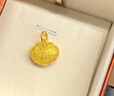 周生生黃金吊墜 足金長(cháng)命鎖寶寶周歲禮物不含項鏈09300P 計價(jià) 3.35克 曬單實(shí)拍圖