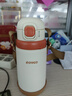 日康（rikang）兒童保溫杯 不銹鋼吸管杯學(xué)生幼兒園上學(xué)專(zhuān)用500ML  B4024-1 咖紅 曬單實(shí)拍圖