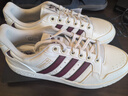 adidas NY 90 STRIPES經(jīng)典運(yùn)動(dòng)板鞋男女阿迪達(dá)斯三葉草 漢玉白/紅色/金色   42 曬單實(shí)拍圖