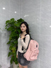 jansport杰斯伯雙肩包男女大容量電腦背包高中初中大學(xué)生書(shū)包旅行 蜜蠟粉+隔層+側袋 曬單實(shí)拍圖