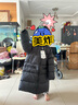 保姆鵝 兒童羽絨服男童女童長款過膝加厚外套中大童保暖防風(fēng)冬裝 炭黑 130 曬單實拍圖