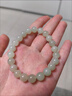 和田玉手串青海料晴水青白玉水手手鐲玉石珠子金散串珠手鏈 原礦大師雕刻8mm冰底清水手鏈 曬單實(shí)拍圖