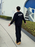 回力三角絎線(xiàn)衛衣男春秋季趣味貓咪圓領(lǐng)上衣情侶款寬松重磅男款外套潮 黑色(隱藏貓咪胸背標) L /175(回力潮牌品質(zhì)保障) 曬單實(shí)拍圖