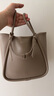 CHARLES&KEITH25夏新品大容量通勤單肩托特包子母包七夕禮物CK2-30782647 Taupe灰褐色 M 曬單實拍圖