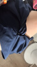 小野七天 泳衣分體 女士泳衣比基尼沙灘泡溫泉性感少女兩件套ins風(fēng)泳裝 高腰純色泳衣【深藍色80-120斤】 曬單實(shí)拍圖