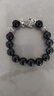 周大生銀手鏈招財貔貅男士手串時(shí)尚潮流黑瑪瑙手串送男友老公情人節禮物 925銀貔貅手串（大版） 曬單實(shí)拍圖