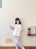 馬克華菲女童套裝秋裝2025新款兒童衛衣女孩秋季衣服兩件套中大童長(cháng)褲童裝 紫A03 110 曬單實(shí)拍圖