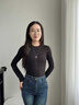 Jay羅馬雙環(huán)毛衣鏈高檔毛衣項鏈長(cháng)款吊墜衣服掛繩掛飾媽媽禮物 【品牌禮盒】古銅色 曬單實(shí)拍圖