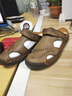 奇策涼鞋男士包頭真皮鞋男士?jì)捎猛闲瑧?hù)外沙灘涉水鞋鏤空洞洞鞋大碼48 卡其色 38 曬單實(shí)拍圖