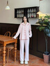思莉太太 SLEEP TIGHT睡衣女春秋款純棉長(cháng)袖長(cháng)褲高級感韓版粉色小格子可外穿大碼家居服 WZT05568 M 曬單實(shí)拍圖