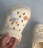 名創(chuàng)優(yōu)品（MINISO）洞洞鞋男女夏季外穿涼鞋防滑厚底踩屎感包頭涼拖鞋 卡其+海洋星星 曬單實(shí)拍圖