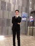 羅蒙西服男四季款修身職業(yè)商務(wù)正裝上衣男士西裝外套休閑單西男裝 曬單實(shí)拍圖