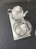 豐谷全自動(dòng)上水電熱水壺 茶臺燒水壺 家用辦公嵌入式茶桌茶幾一體機茶具電茶爐套裝 1L （37*20cm）底部上水銀色-消毒款 曬單實(shí)拍圖