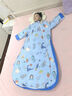 零零豬純棉兒童睡袋大童寶寶防踢被子神器6-12歲 3-6歲 5-10歲春秋冬季 艾力克恐龍（升級智能感溫） 120cm秋冬加厚【5-15℃】3-6歲 曬單實拍圖