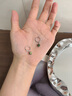 timebetter莫桑石銀耳環(huán)女小眾高級感綠色耳圈閃亮精致都市風(fēng)送證書(shū)生日禮物莫桑石銀耳環(huán)/主石尺寸約6mm925銀材質(zhì) 曬單實(shí)拍圖