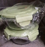 欣美雅（xinmeiya）可微波爐加熱玻璃飯盒大容量便當盒保溫上班族學(xué)生餐盒套裝保鮮盒 480毫升*2【微波爐專(zhuān)用】 曬單實(shí)拍圖