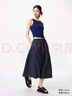 優(yōu)衣庫女裝棉質抽褶裙/層疊半身裙25春夏新款481043 483572 481043/69藏青色 S /155/62A 曬單實拍圖