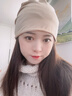 FitonTon帽子冬季女毛線(xiàn)帽堆堆帽保暖月子帽冬帽防風(fēng)防寒帽子睡帽棉帽 曬單實(shí)拍圖