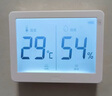 得力溫度計室內(nèi)家用高精準(zhǔn)度電子數(shù)顯壁掛嬰兒房室內(nèi)干溫濕度計溫度表 【白色大屏款】可掛可立+送1電池 曬單實拍圖
