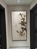 佐羅曼玄關(guān)裝飾畫豎版客廳走廊過(guò)道背景墻畫新中式入戶正對(duì)門掛畫掛墻壁 山間影色C 90*180【高透晶瓷+鋁合金畫框】 曬單實(shí)拍圖