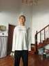 森馬（Semir）長(cháng)袖T恤男2025春季純棉內搭針織上衣寬松打底衫情侶109125101204 曬單實(shí)拍圖