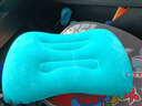 JCZS德國品牌充氣腰墊旅行枕u型枕便攜成人睡覺(jué)護頸枕腰墊長(cháng)途護腰靠 按壓快充植絨腰靠【孔雀藍】-收 曬單實(shí)拍圖