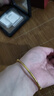 繁花似錦銀色飾手鐲實心花絲雀羽推拉鐲子送女友閨蜜禮物年輕款 紫荊花手鐲58mm 曬單實拍圖